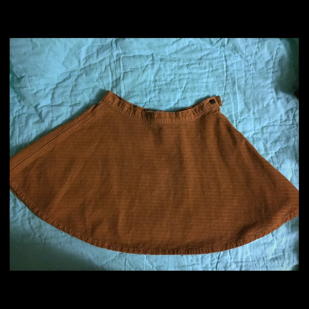 American Apparel tan corduroy skirt